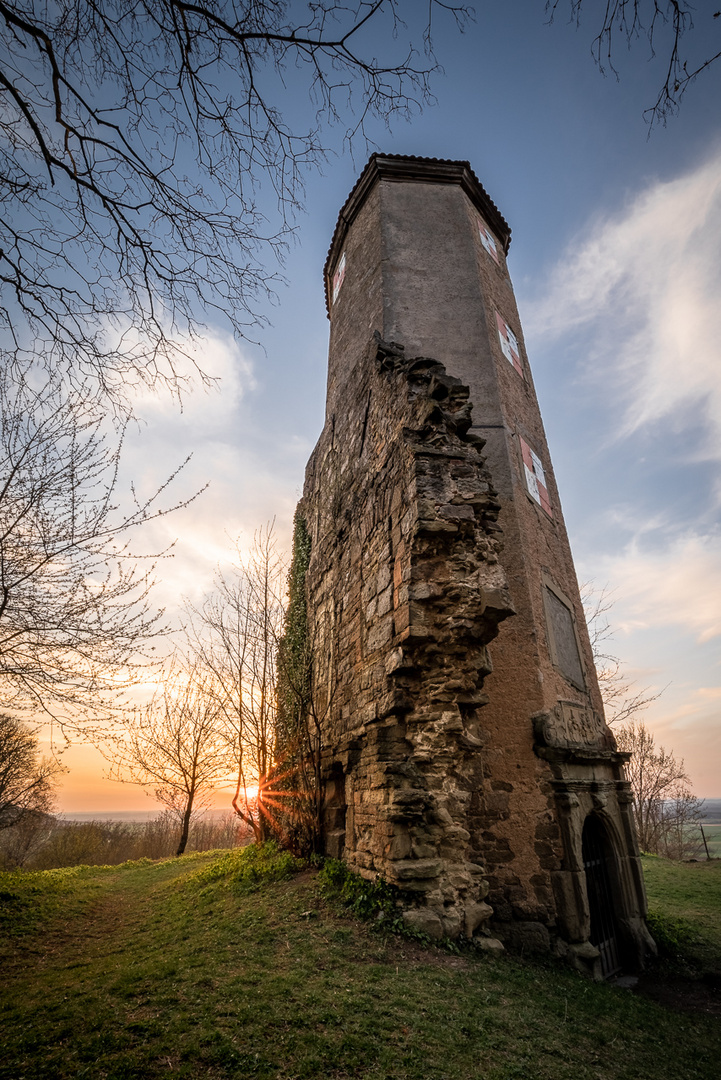 Hiding Behind the Tower