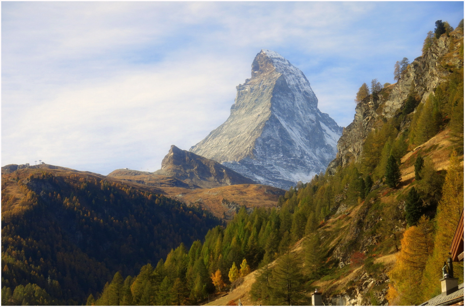 Hier à Zermatt...journée idyllique