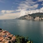 Hier der Blick Richtung Sirmione von der Skaligerburg in Malcesine.