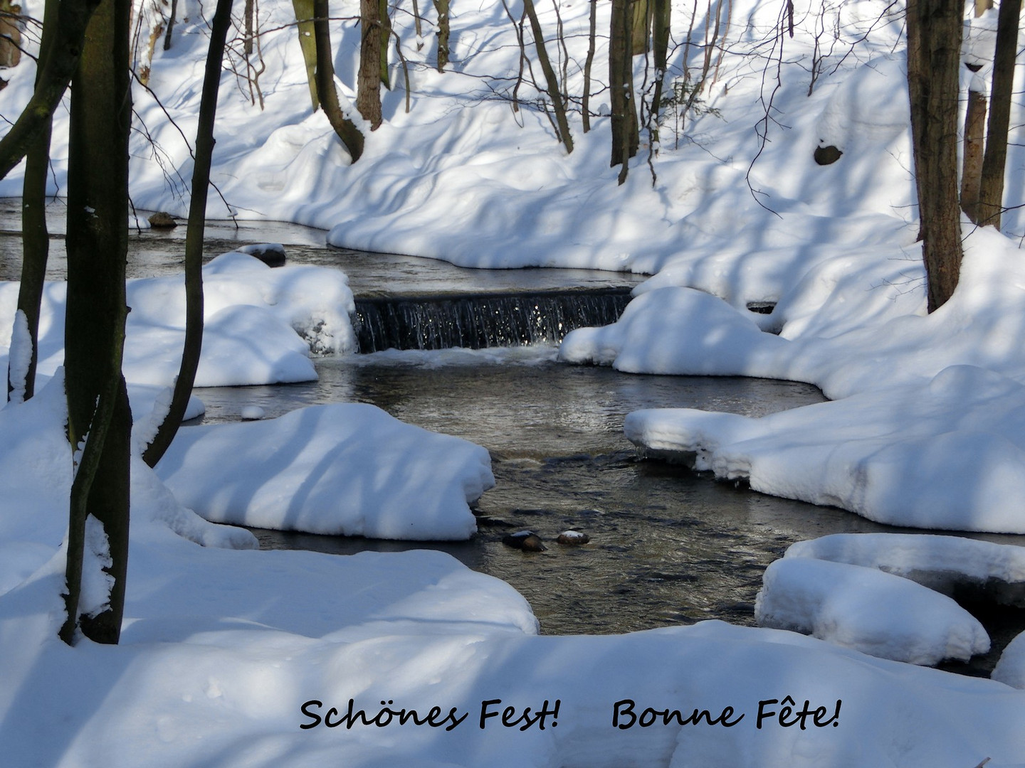 Hier der Schnee, den viele von uns sich wünschen