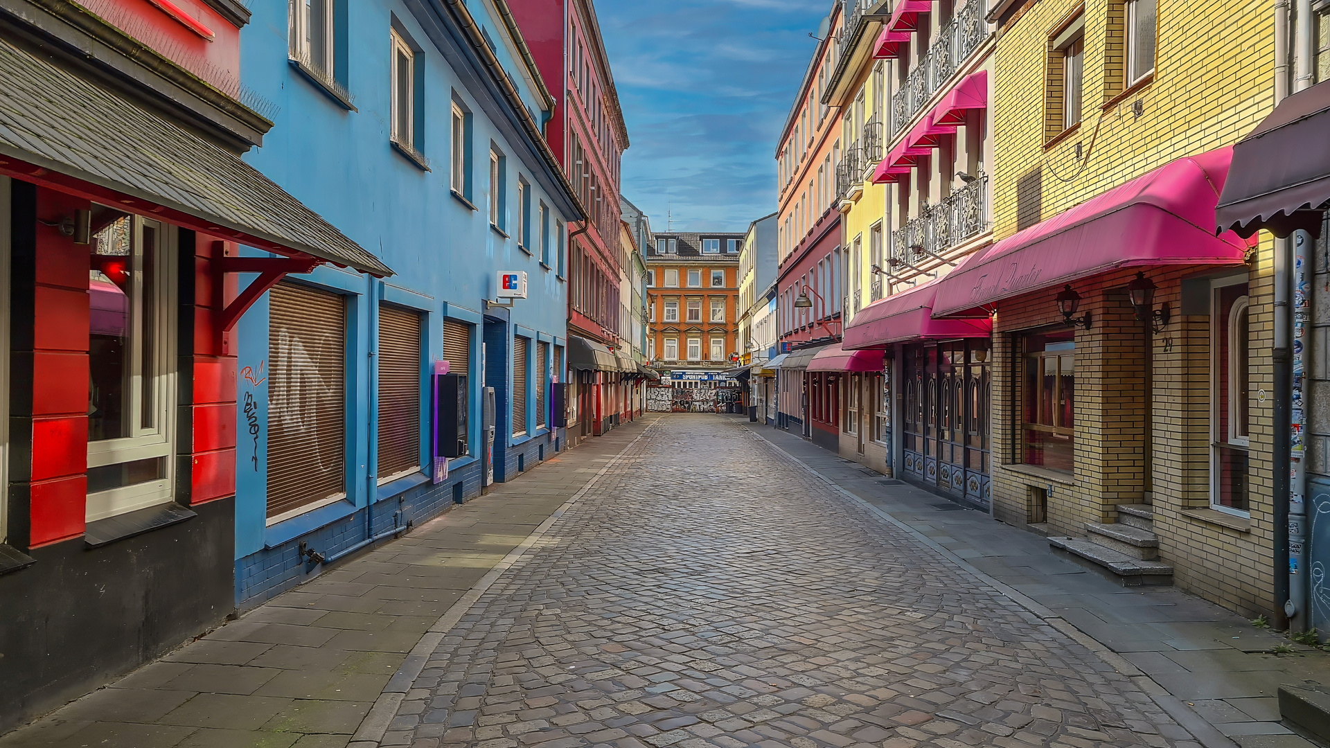 Hier die Innenseite der Herbertstraße,war nicht viel loß.