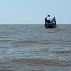 Hier geht der Tonlesap Fluss in den Tonlesap See über.......