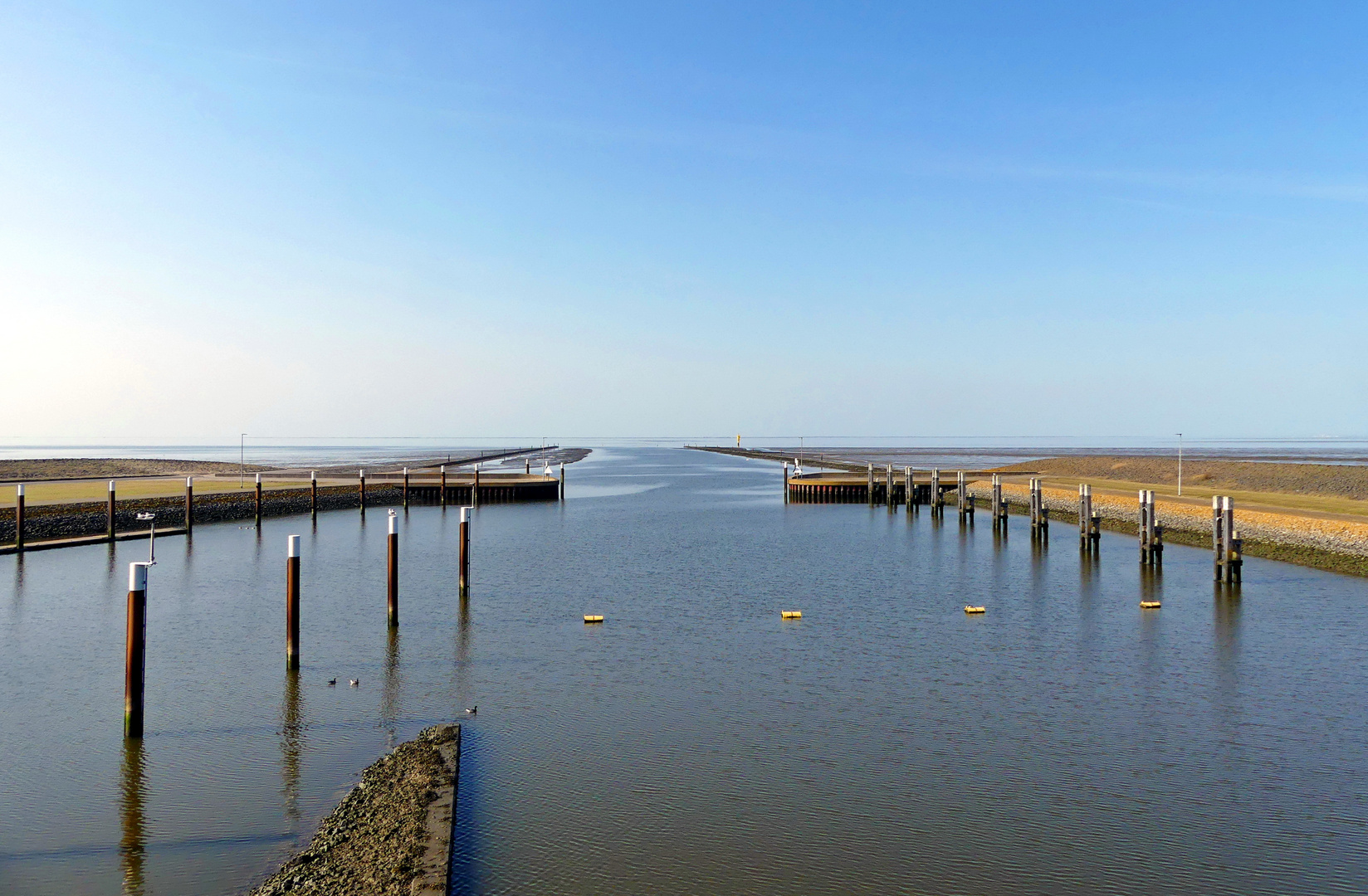 Hier geht es hinaus aufs Meer...