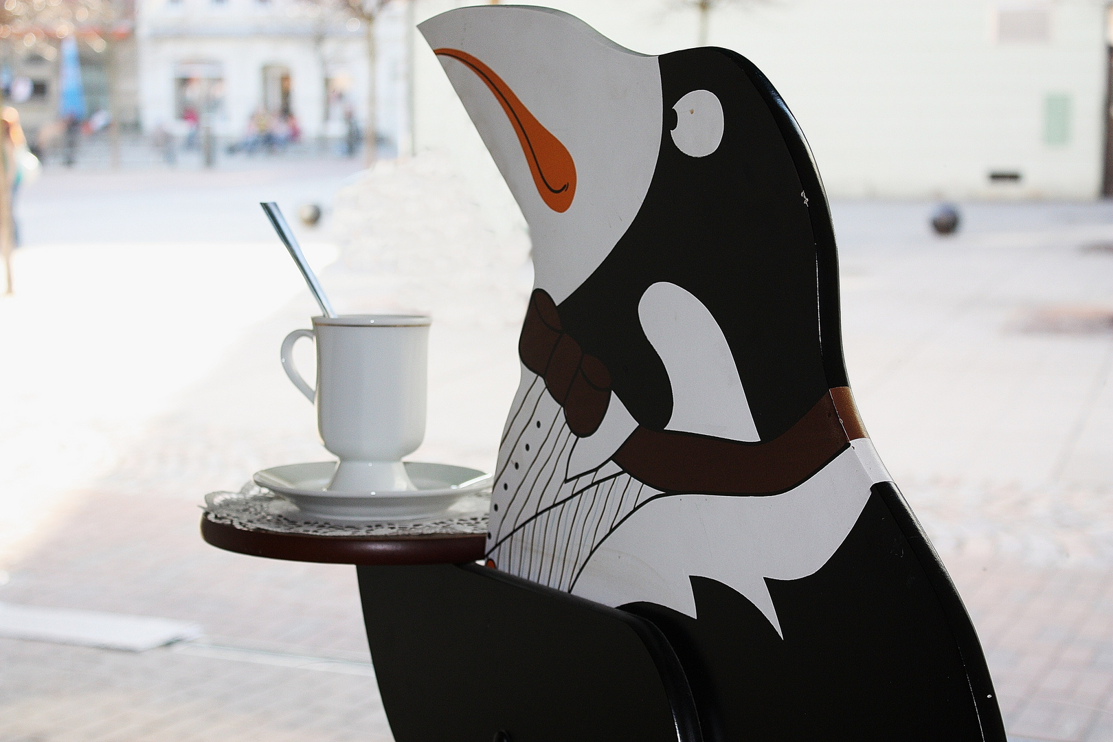 Hier gibt`s nur Eiskaffee