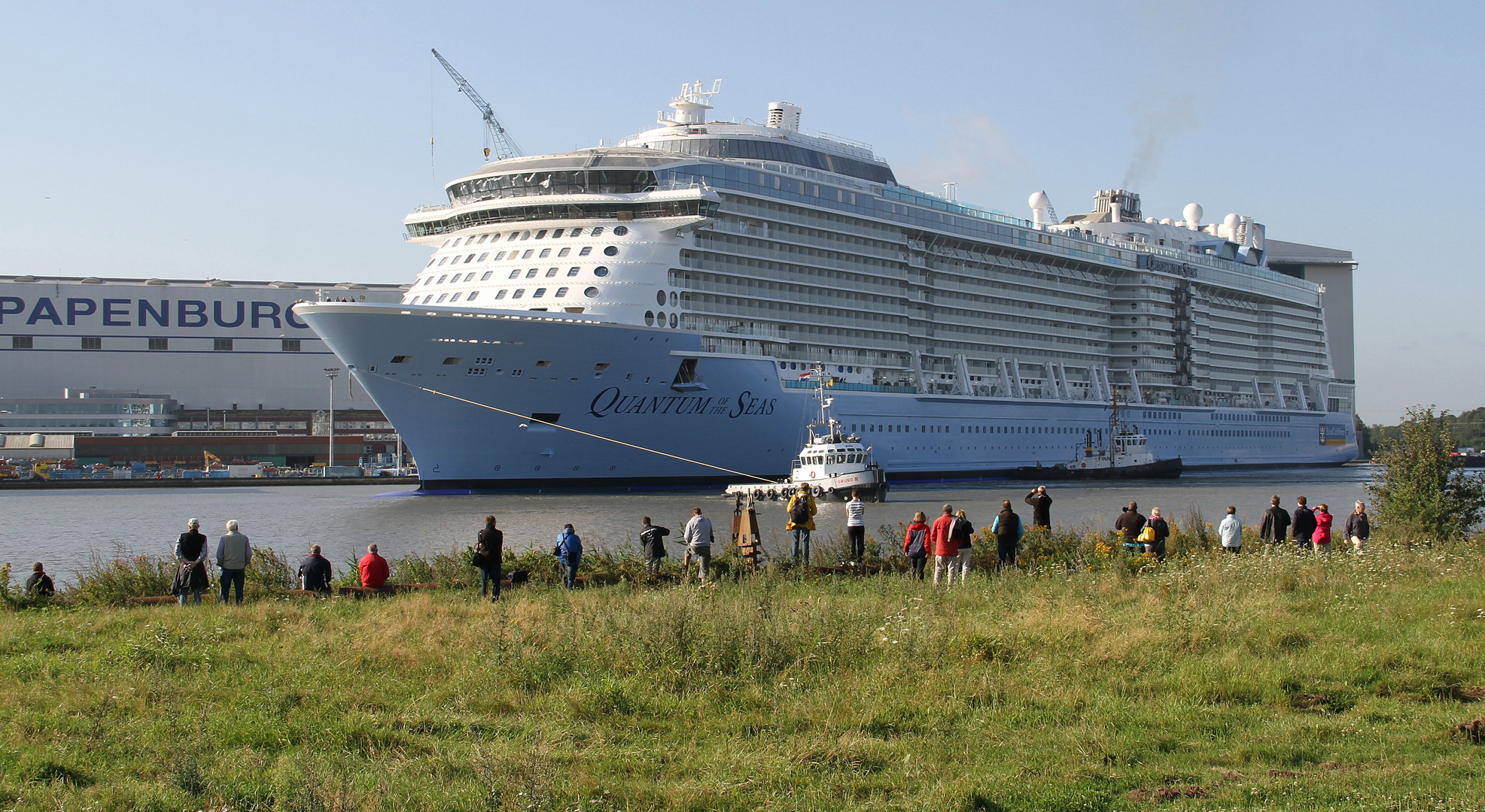 hier ist sie ... die QUANTUM OF THE SEAS