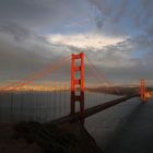 Hier kommt die Sonne... Golden Gate Bridge San Francisco