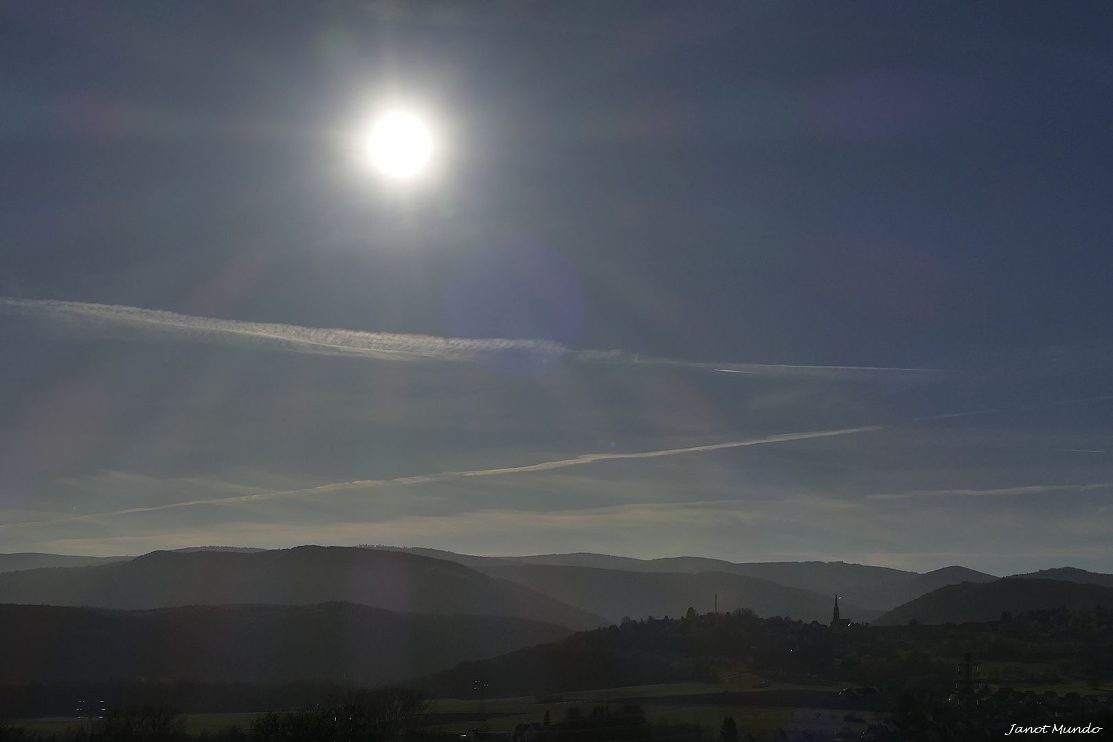 hier, une heure avant le coucher du soleil-BorderMaker