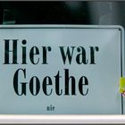 Hier war Göthe nie ...