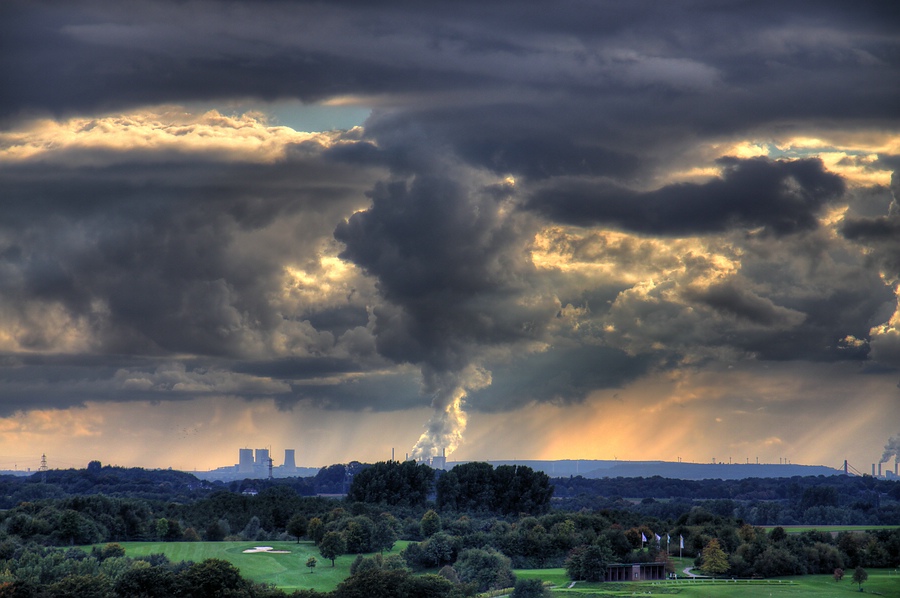 Hier werden die Wolken gemacht