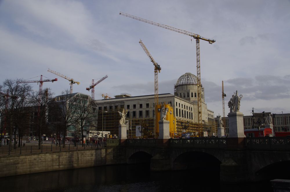 Hier wird ein Schloss gebaut