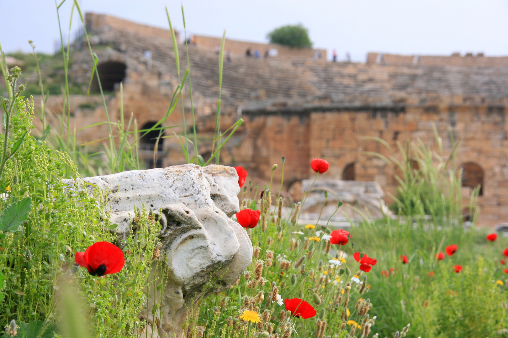 Hieropolis. Ruins of old theatre.