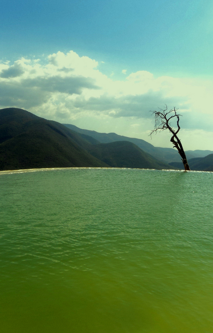 Hierve el agua.