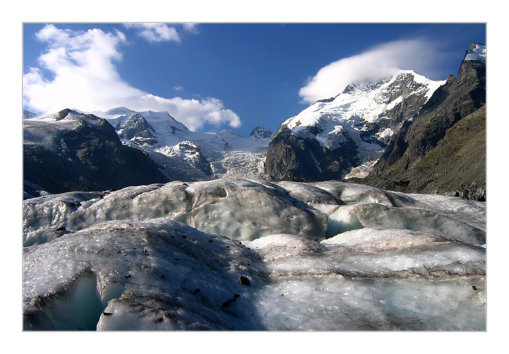 high alpine glacier world