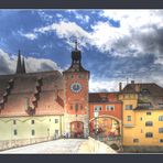 high noon auf der Steinernen Brücke zu Regensburg