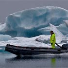 high speed auf dem Gletschersee - Island 2013 #234