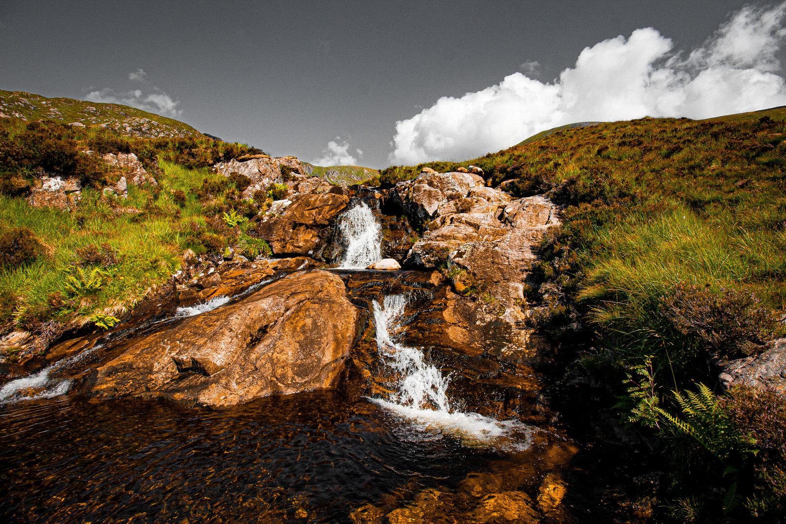 Highland Waterfall - Bearbeitung 