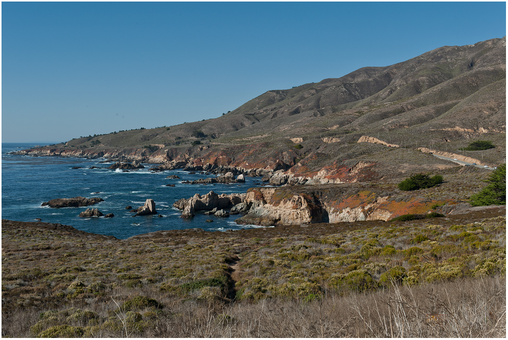 Highway 1 in der Nähe von Big Sur