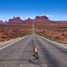 Highway 163 durch das Monument Valley, Utah, USA