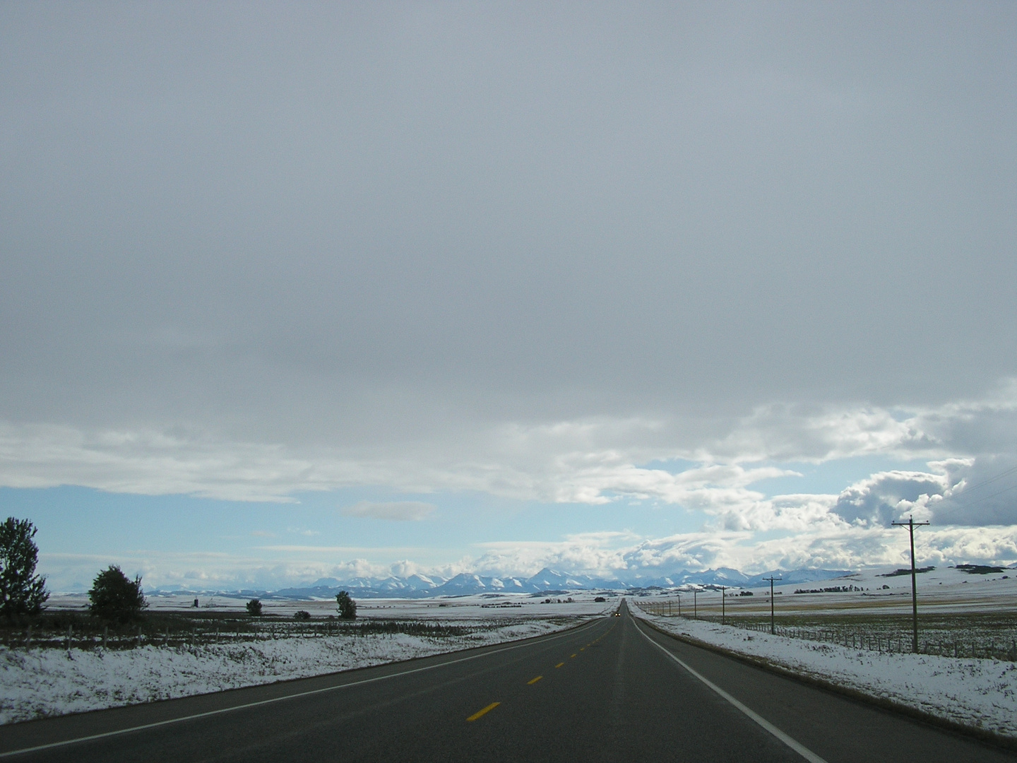 Highway 22 near Lundbreck/AB Canada