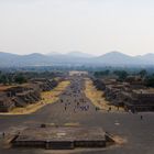 Highway in Teotihuacán, near Mexico-City