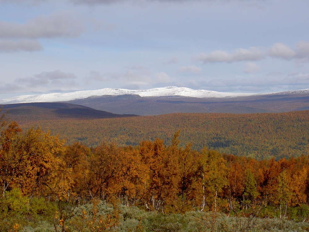 Hiiking Kungsleden late autumn.