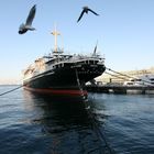 Hikawa Maru im Hafen von Yokohama, Japan