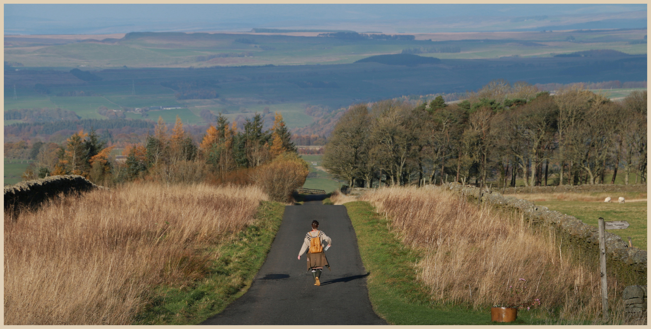 hiker on keenley fell 