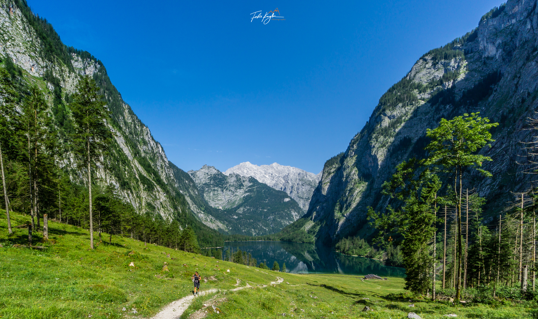 "Hiking on a lovely summer morning"