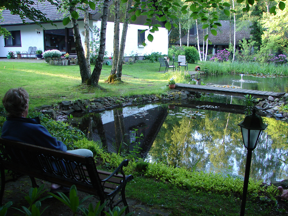 Hilfen für dieTiere im Garten. : Der Gartenteich