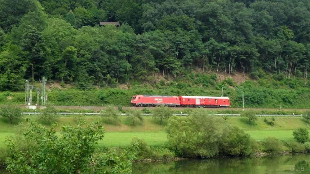 Hilfszug auf der Neckartalbahn