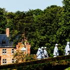 Hillerød, Park Schloß Frederiksborg, chinesische Touristen 