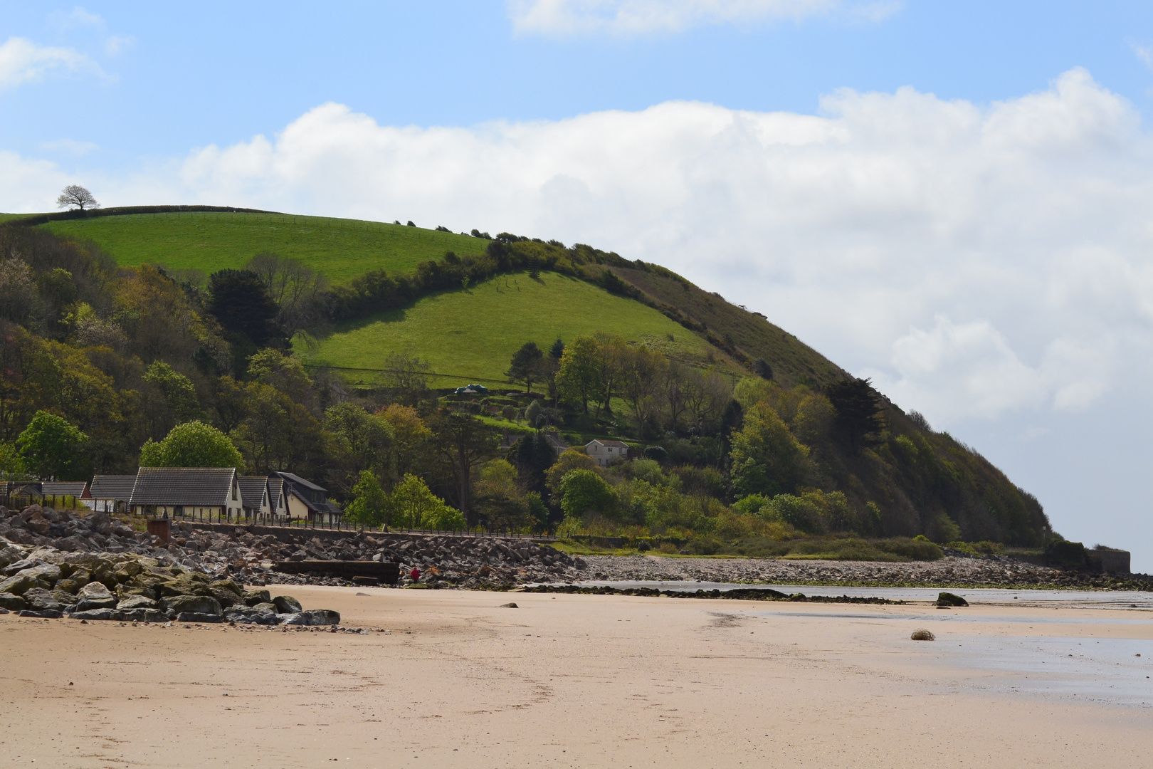 Hills and the sea....