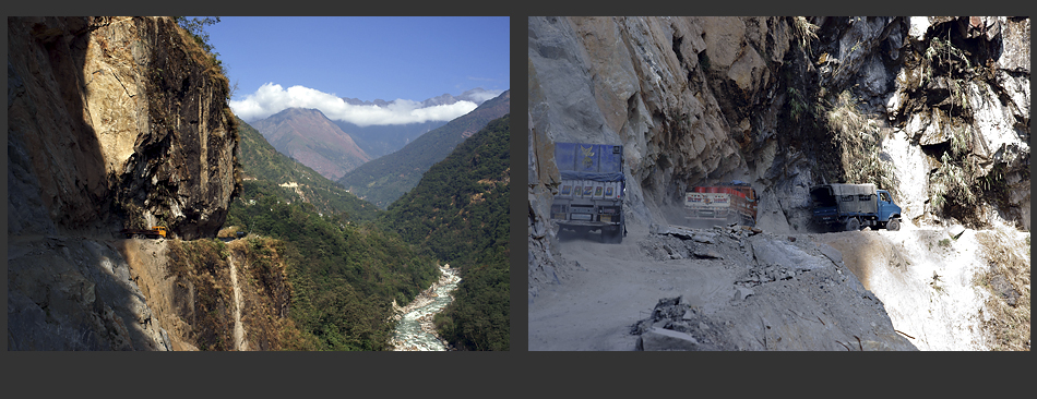 Himalaya Staat Sikkim (Indien) - Die einzige Strasse in den Norden -