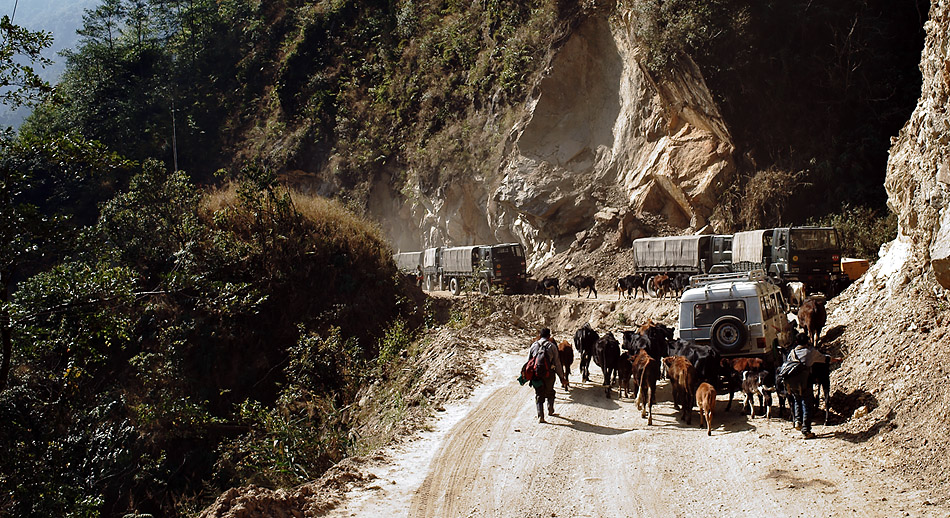 Himalaya Staat Sikkim (Indien) – Nichts geht mehr, auf der Autobahn…