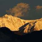 Himalaya Staat Sikkim - Sonnenaufgang an den hohen Bergen