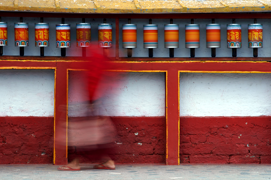 Himalaya Staat Sikkim / Und noch schnell die Gebetsmühlen aktivieren