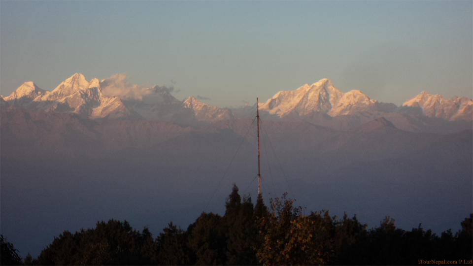 Himalayas - Sunset from Nagarkot, Nepal