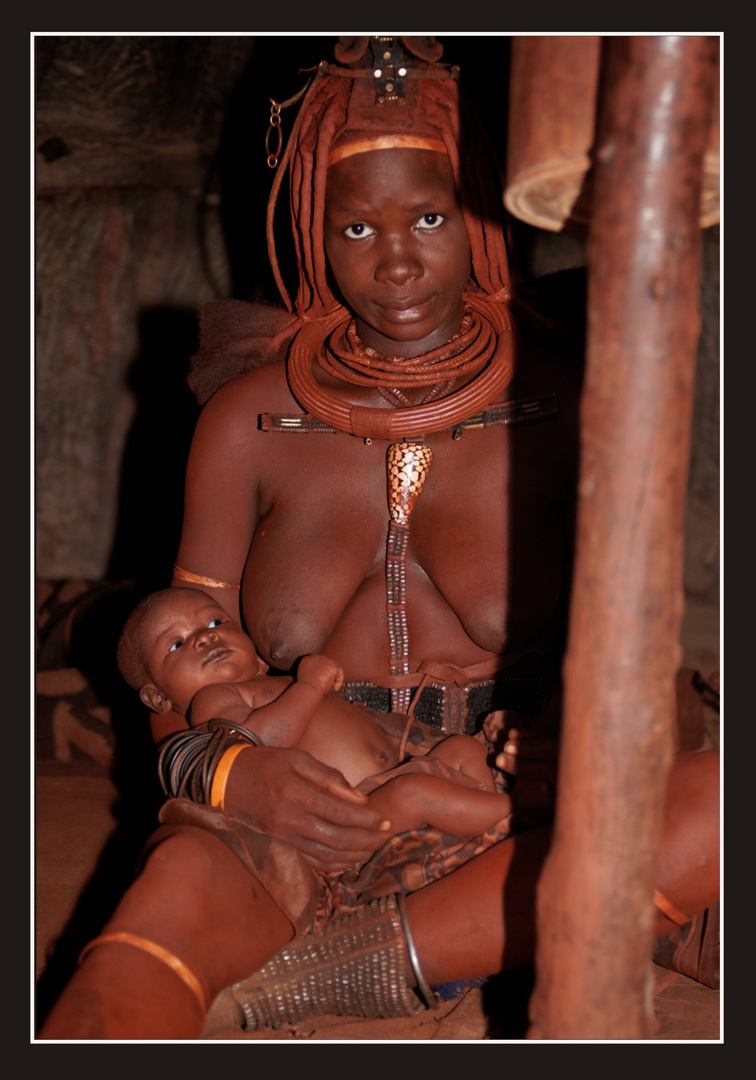 Himba Mama mit Baby