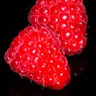 Himbeeren gespiegelt