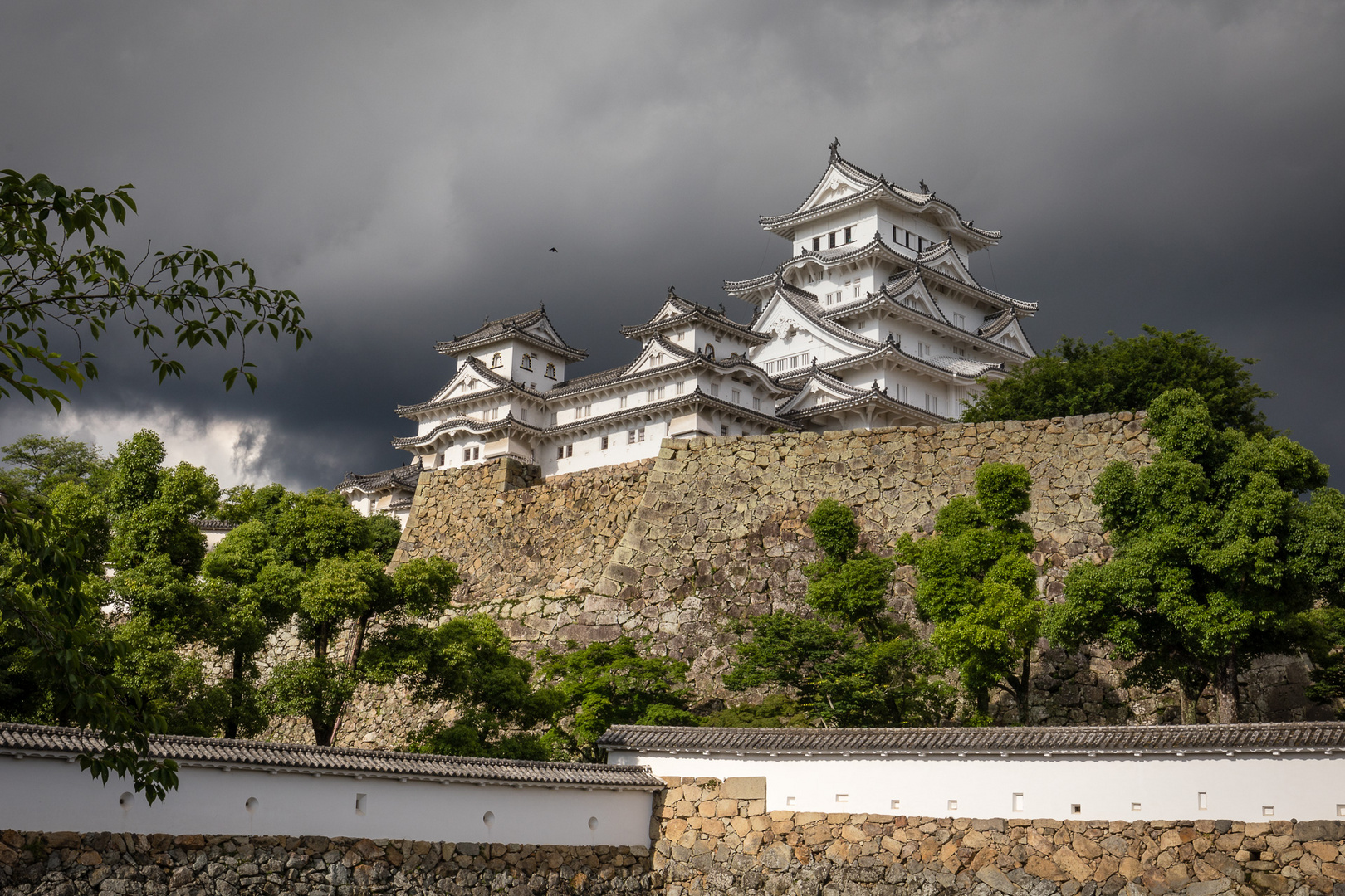 Himeji Castle - Just before a heavy cloudburst.