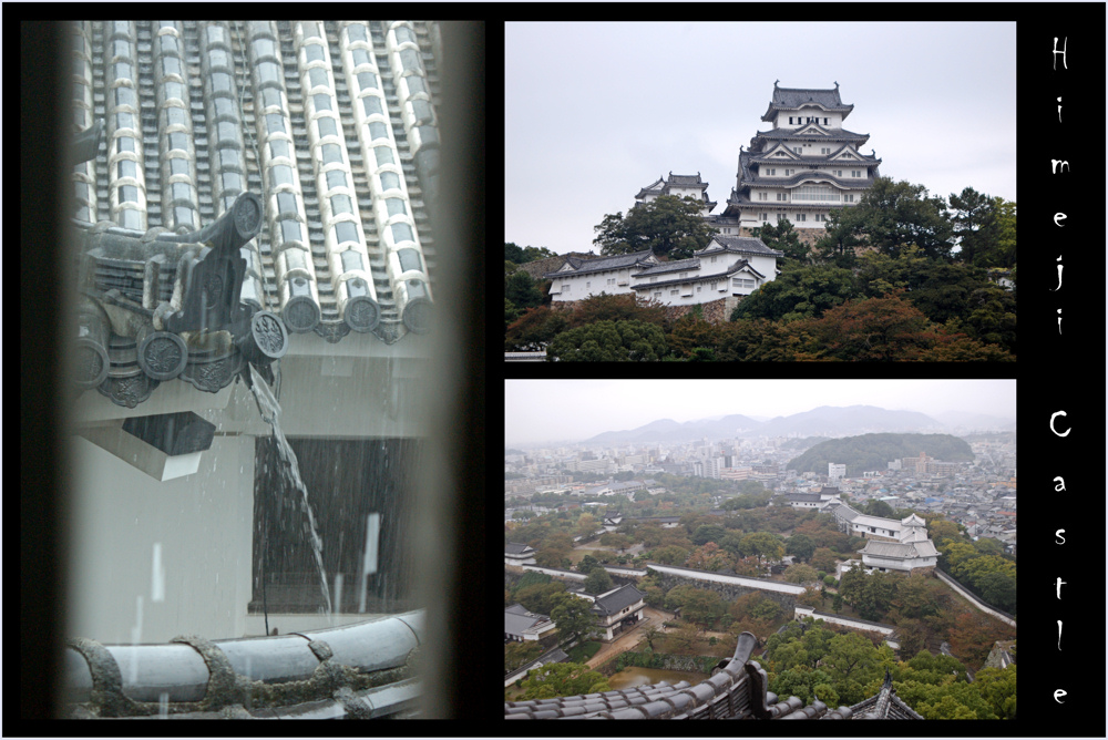 Himeji im Regen