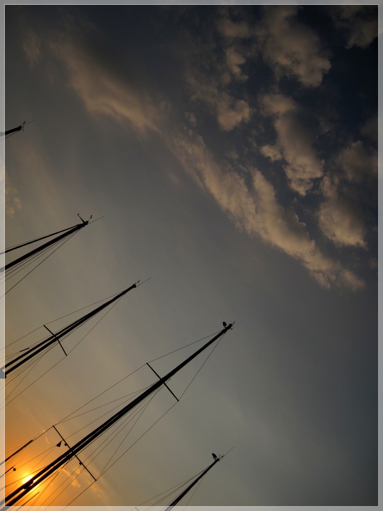 Himmel am Hafen von Marmaris