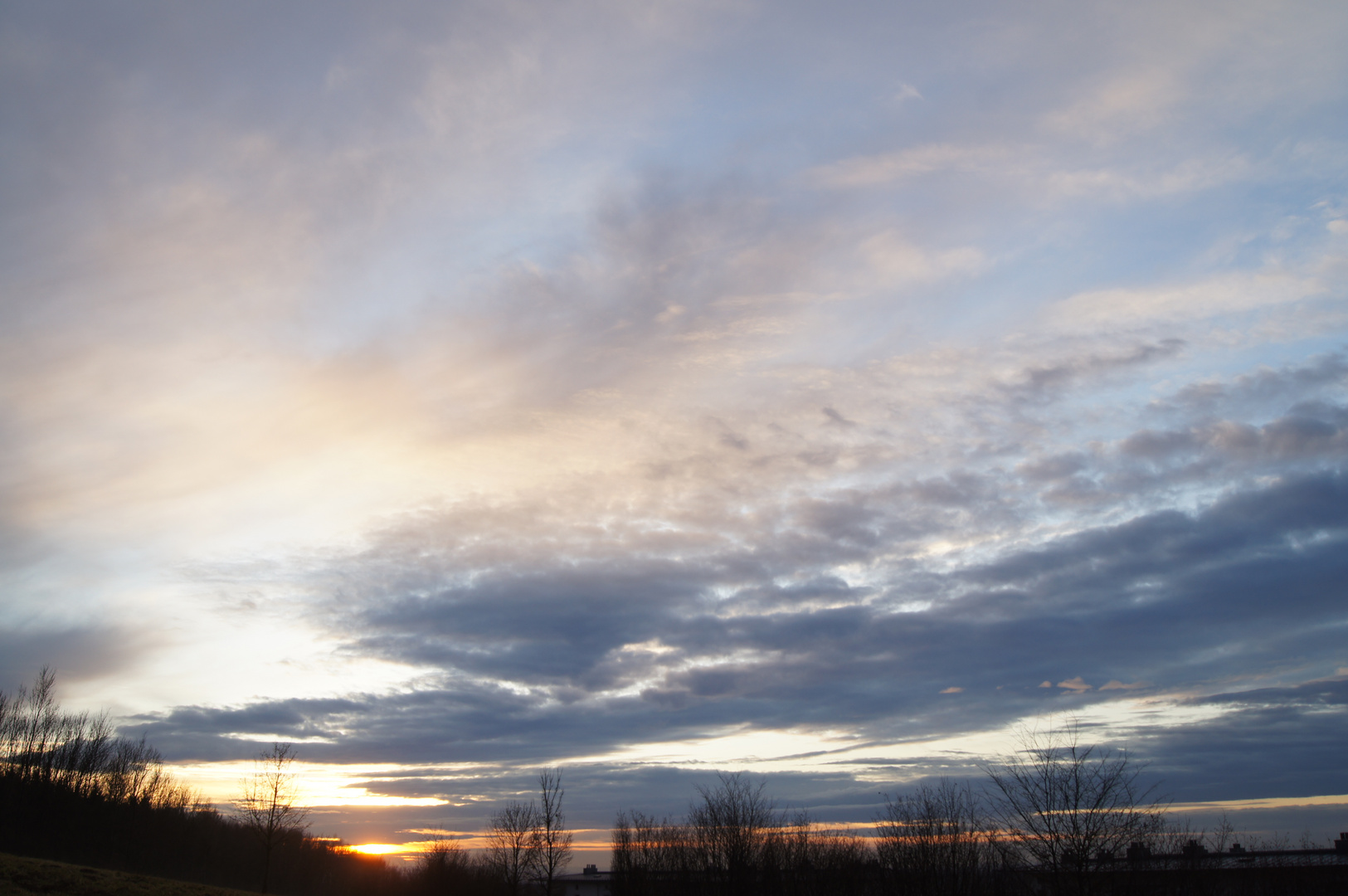 Himmel beim sonnenuntergang