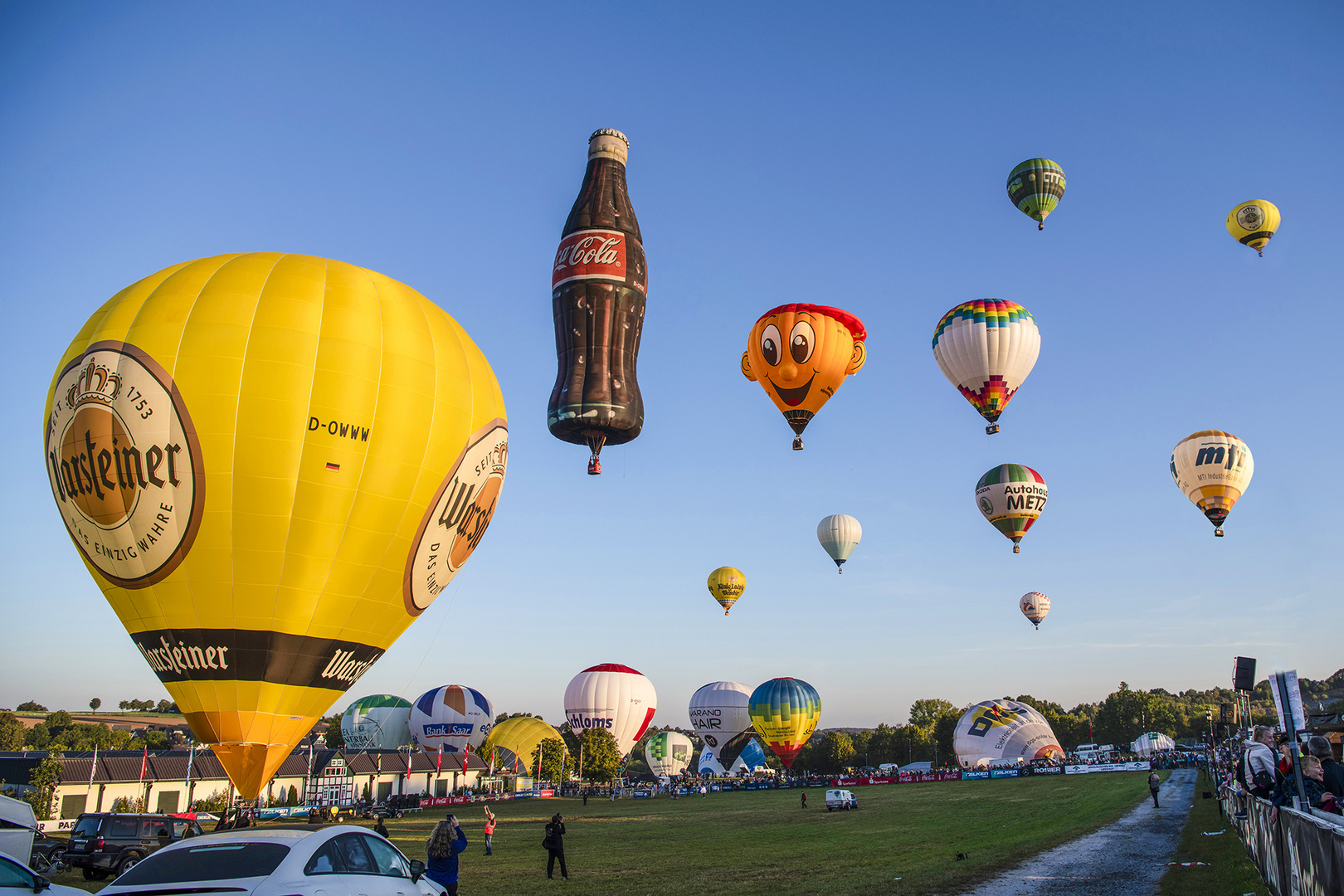 Himmel fast überfüllt