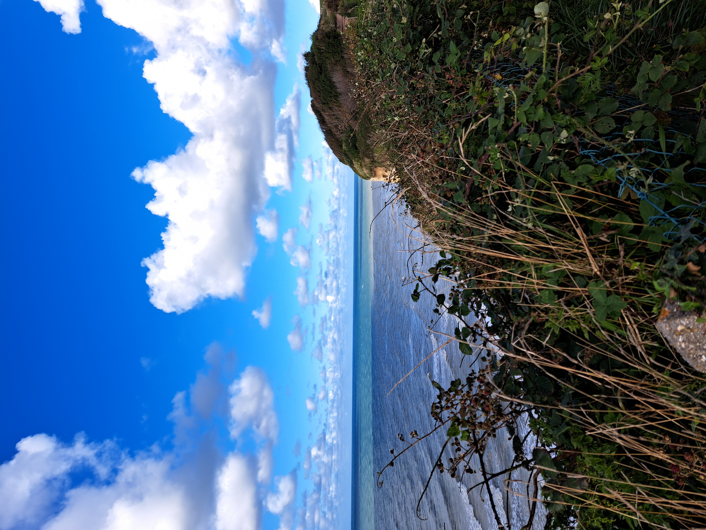 Himmel Fels und Meer