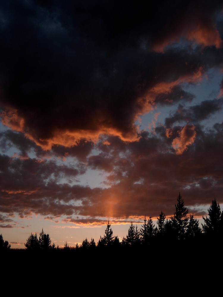 Himmel im yelleowston park