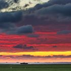 Himmel in Deutschlandfarben