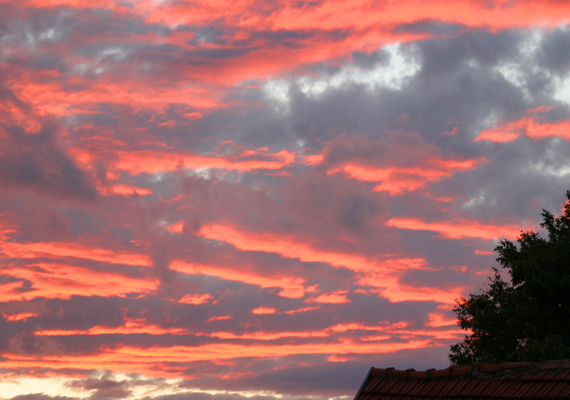 Himmel in Flammen