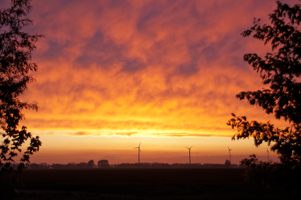 Himmel in Flammen