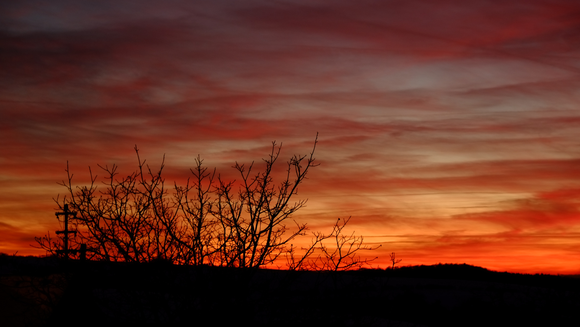 Himmel in Flammen